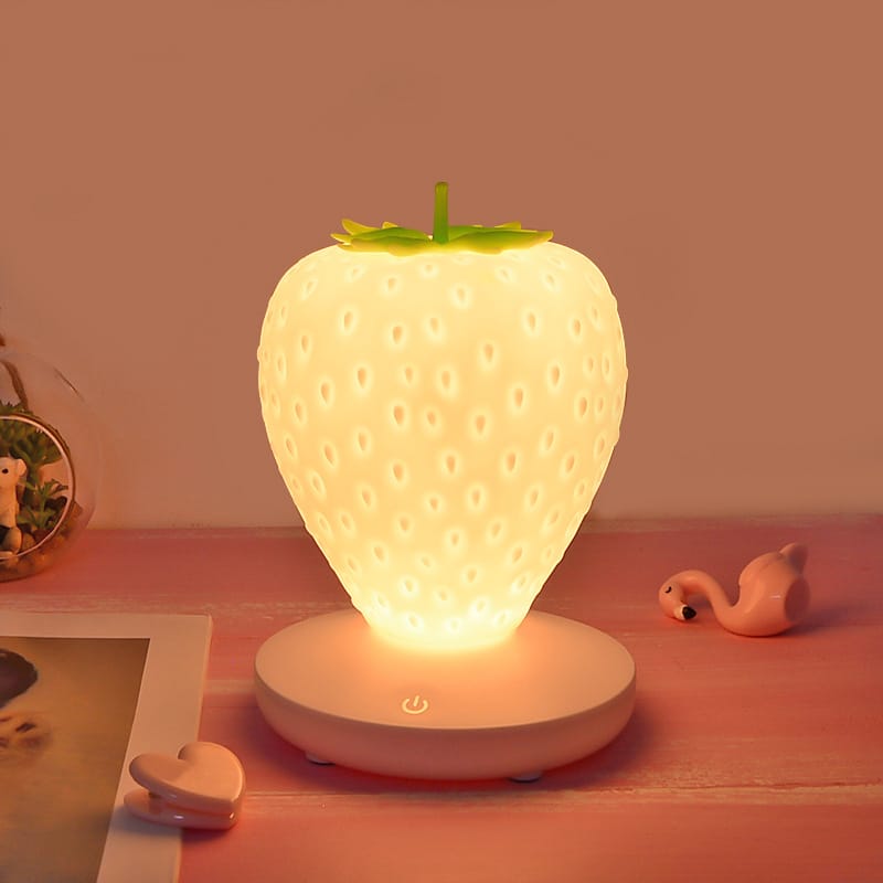 Aardbeivormig Nachtlampje 15x10 cm Nachtlampen