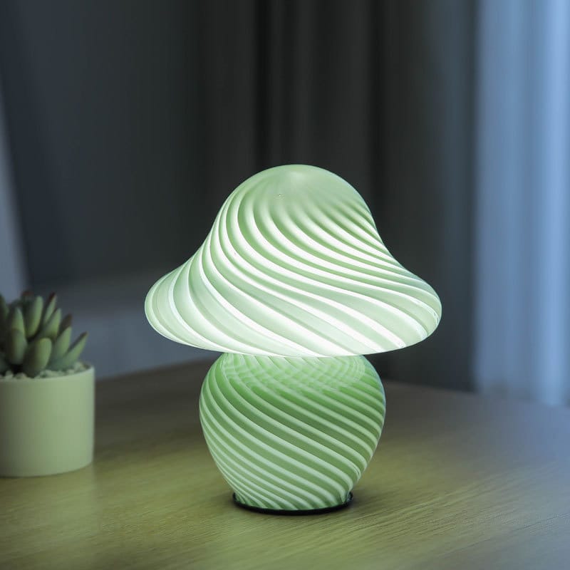 Glazen Paddenstoel LED Nachtlampje Nachtlampen