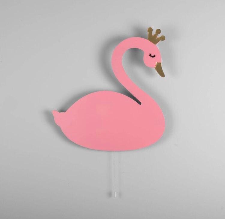 Houten Zwaan Nachtkastlamp Kinder Nachtlampen