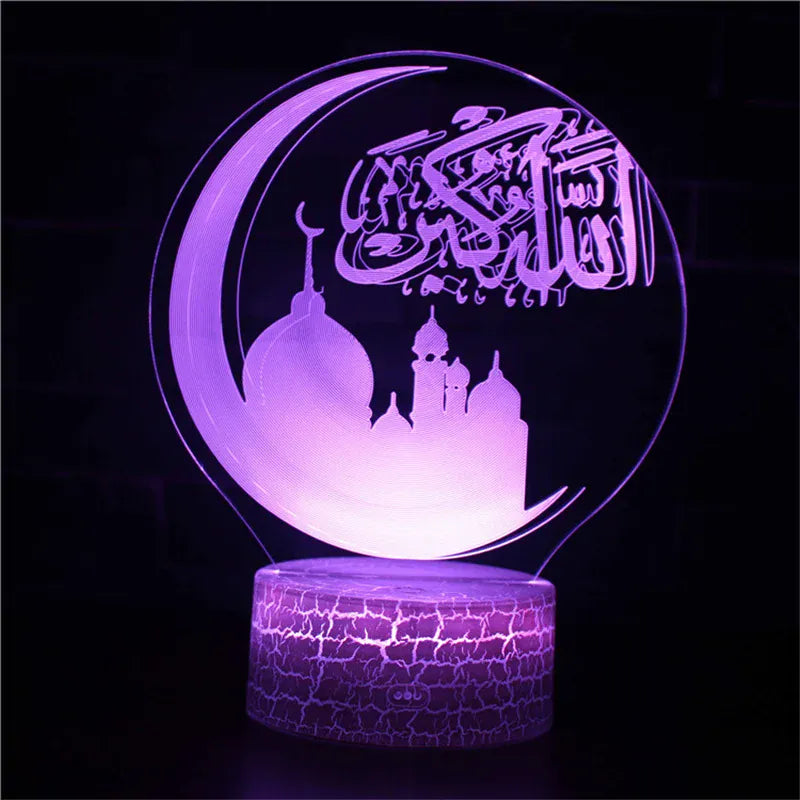 Islamitische Nachtlamp NoorLight 3D Koran Vorm Zacht Licht Nachtlampen