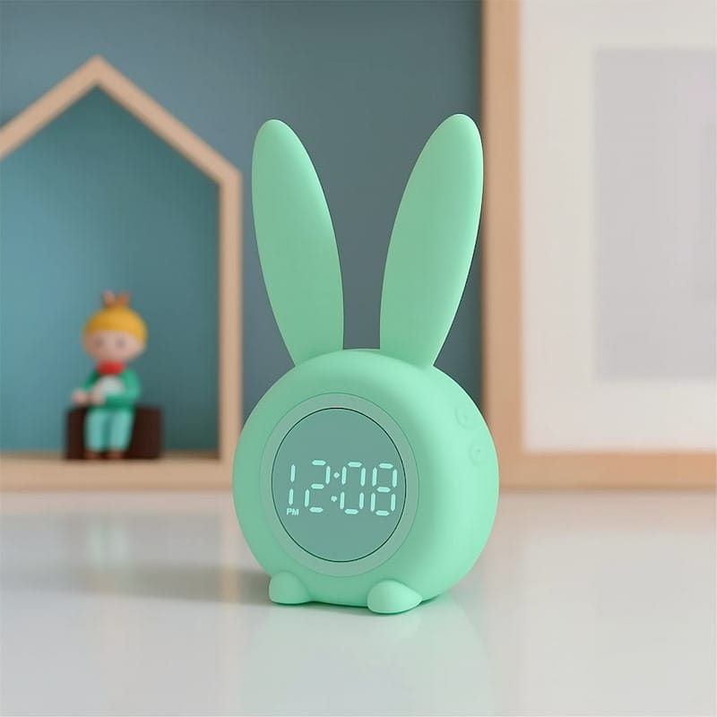 Kleine BunnyBell Kinderwekker LED Nachtlampen