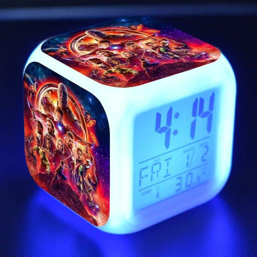 Kleurrijk Disney Marvel LED Nachtlampje Met 3D-Figuren 8x8x8 cm Nachtlampen