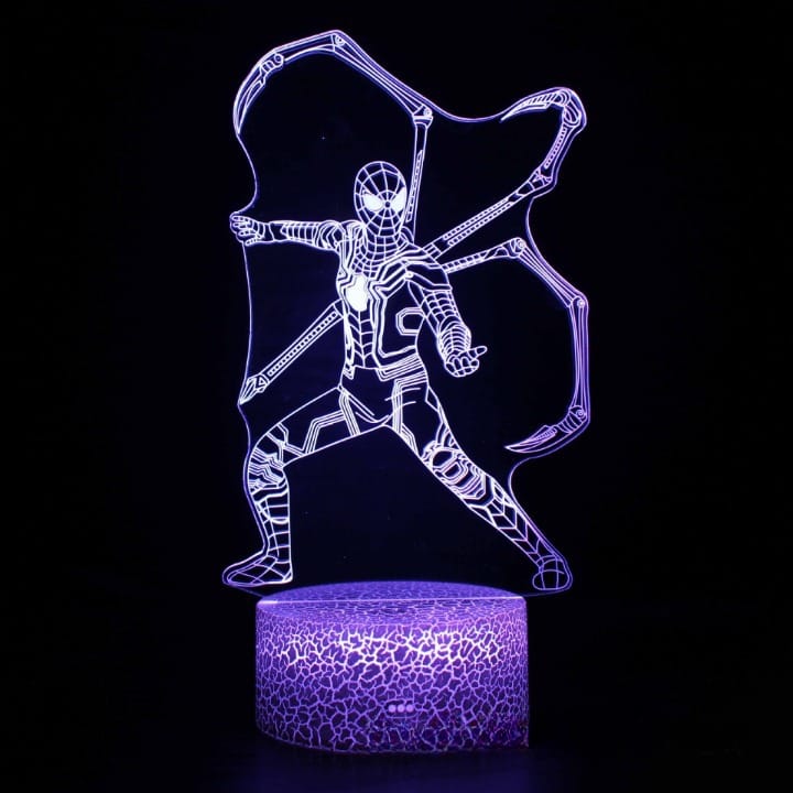 Kleurrijke 3D Spider-Man Disney LED Nachtlampje Nachtlampen