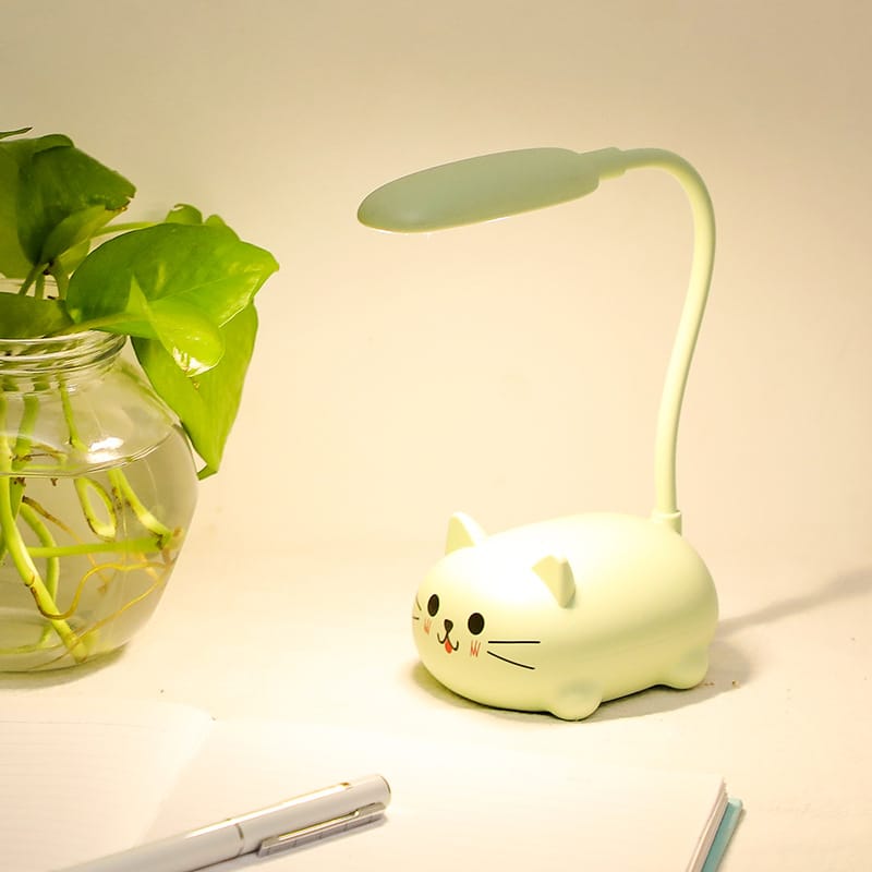 Kleurrijke Kat Tafellamp 7x9x18 cm Kinderkamer Verlichting Nachtlampen