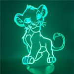 Simba 3D LED lamp 20 cm Nachtlampen