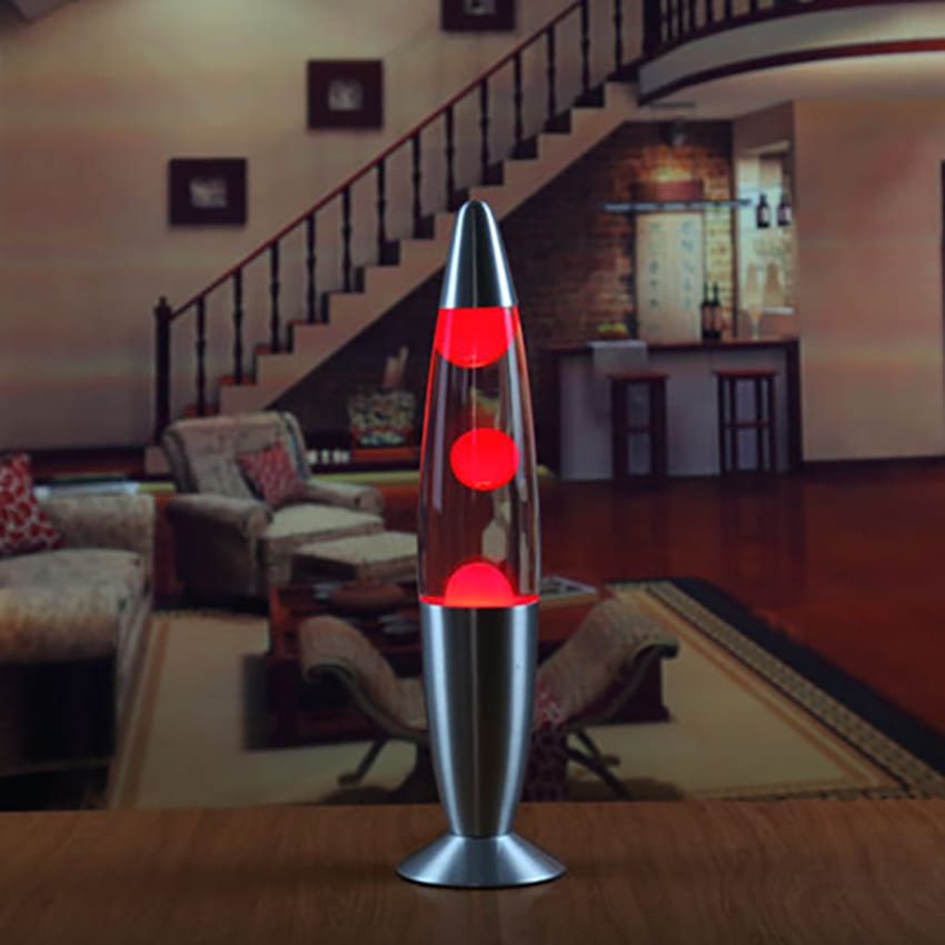 Lava Magma Lamp Nachtlampje 33x13x8.5 cm Retro Stijl Kleurig Nachtlampen