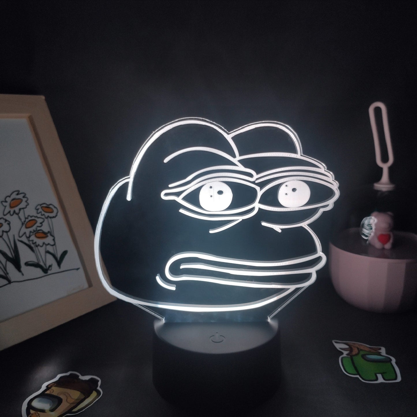 LED Neon Kikkerlamp 22,5x16x5 cm Multicolor Nachtlampen