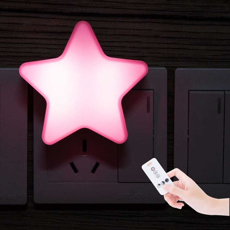 LED Stervormige Wandlamp Met Afstandsbediening Nachtlampen