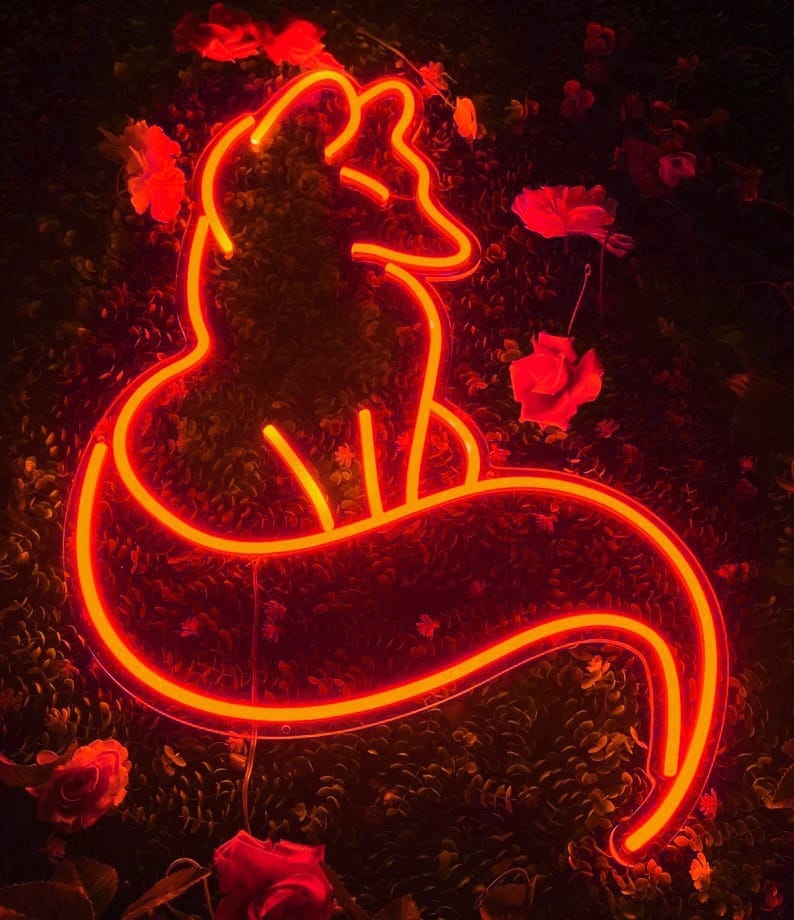 Neon Vos Nachtlampje Nachtlampen