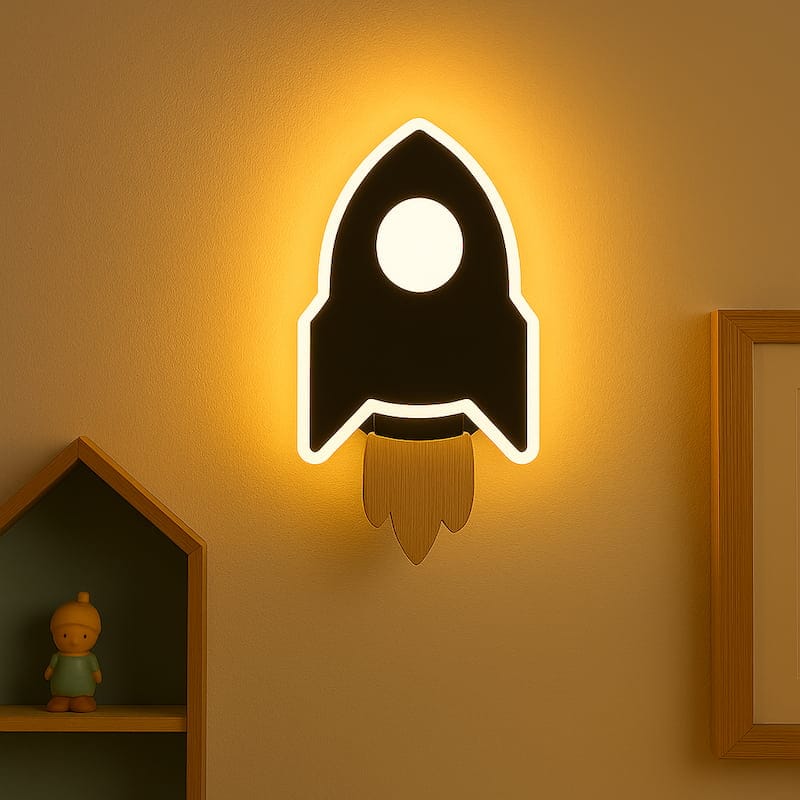 Raket Wandnachtlampje Grijs Nachtlampen