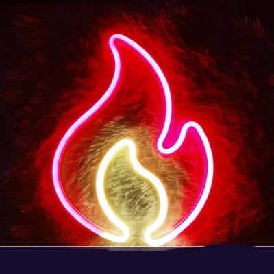 Vlamvormige LED Lamp Nachtlampen