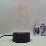 Winnie De Beer LED Nachtlampje 3D Kinderkamer Nachtlampen