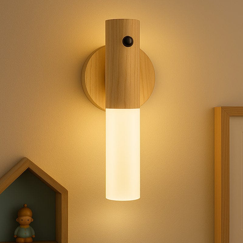 Witte WallGlow Bewegingssensor Wandlamp Met Magnetische Basis Nachtlampen