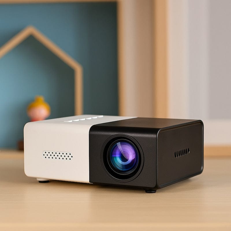 YG300 NanoProj Mini Beamer HD 720p Compact 12,6 cm 600 g Nachtlampen