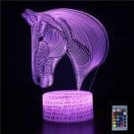 20 cm 3D Paard LED RGB Nachtlampje Nachtlampen