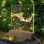 3D Acryl Walviskoppel Nachtlampje Nachtlampen