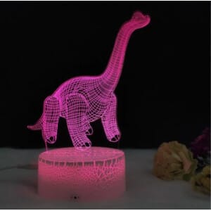 3D Dinosaurus Nachtlampje 25 cm Nachtlampen