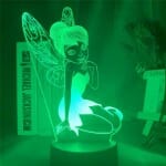 3D Fee Klokje LED Tafellamp Nachtlicht Met Acrylklokje Nachtlampen