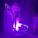 3D Fee Klokje LED Tafellamp Nachtlicht Met Acrylklokje Nachtlampen