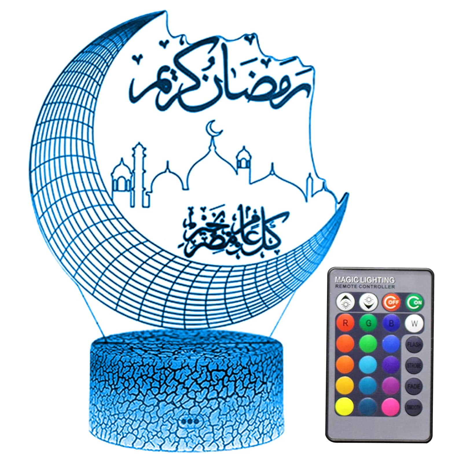 3D Halve Maan Koran Nachtlampje Nachtlampen