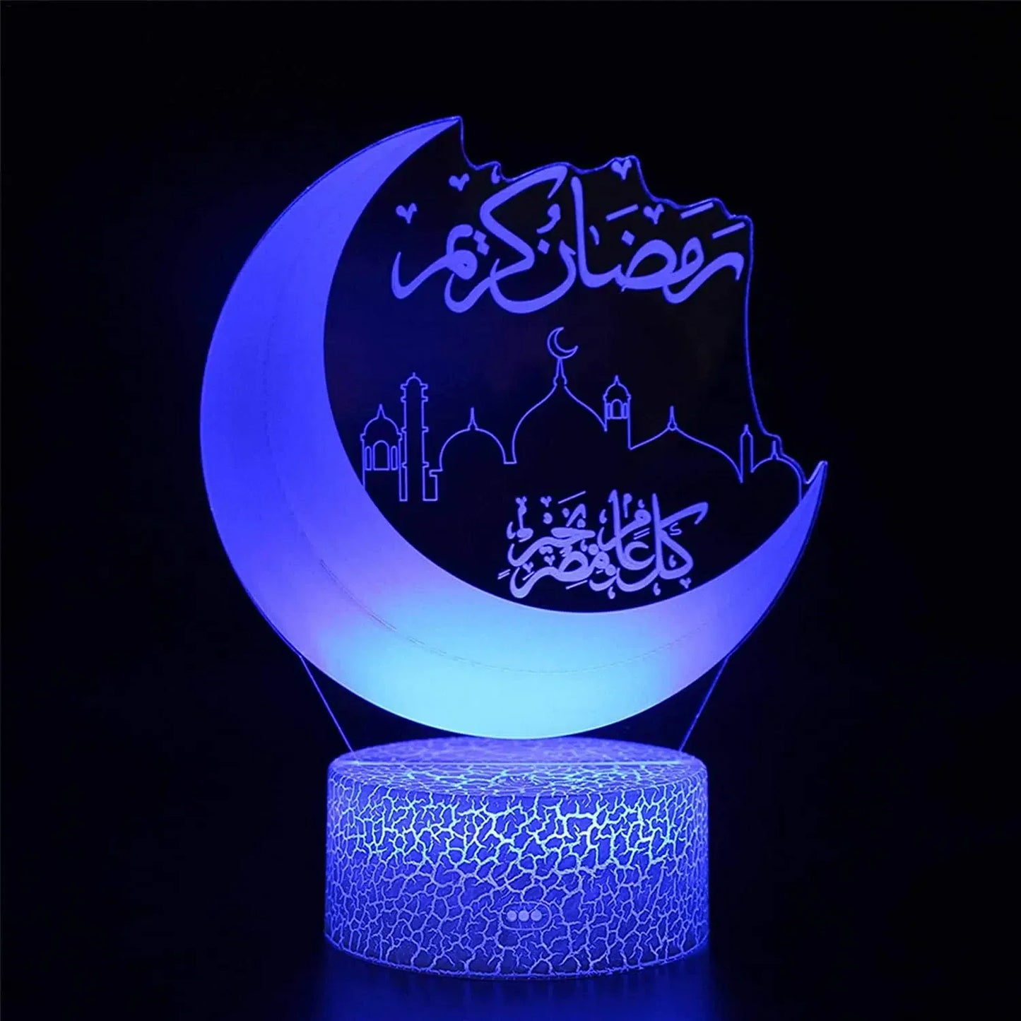3D Halve Maan Koran Nachtlampje Nachtlampen