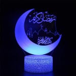 3D Halve Maan Koran Nachtlampje Nachtlampen