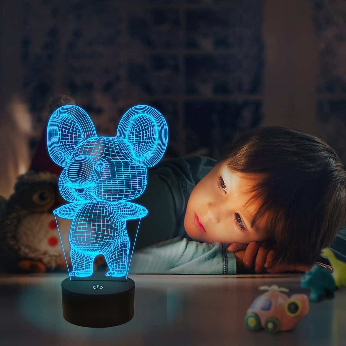 3D Koala Nachtlampje Met Afstandsbediening 18 x 10 x 4 cm Nachtlampen