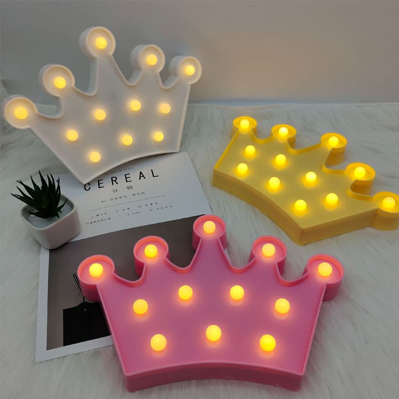 3D Kroon LED Wandlamp Nachtlampen
