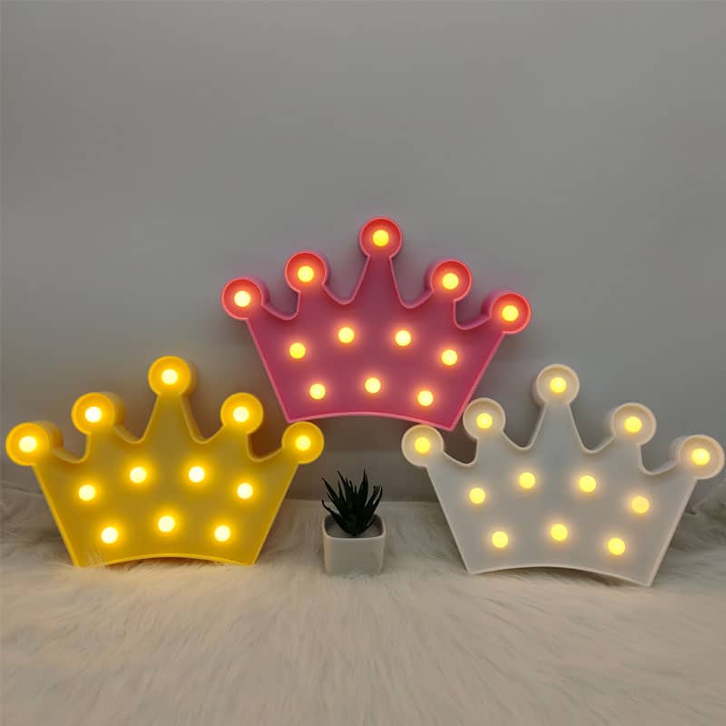 3D Kroon LED Wandlamp Nachtlampen
