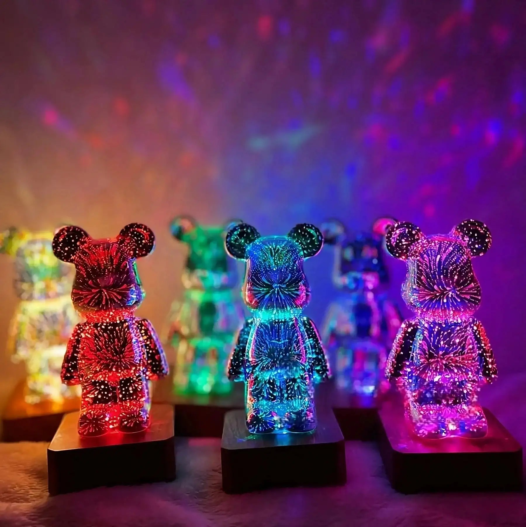 3D LED Berenlampje OursiLume Nachtlampen