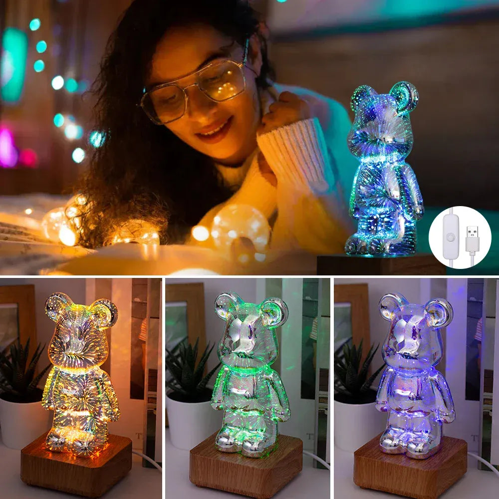3D LED Berenlampje OursiLume Nachtlampen