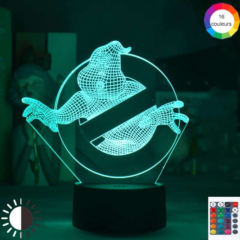 3D LED Ghostbusters Nachtlampje 2x16x6 cm Nachtlampen