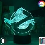 3D LED Ghostbusters Nachtlampje 2x16x6 cm Nachtlampen