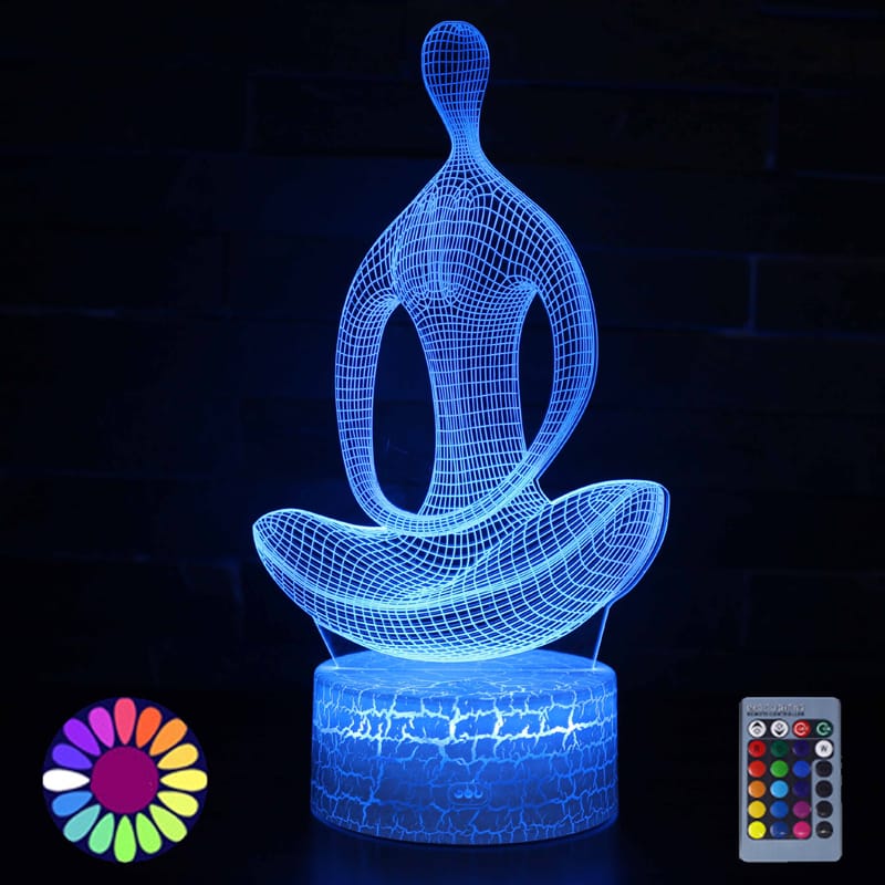 3D LED Wijze Man Lamp Kleurig Nachtlampen