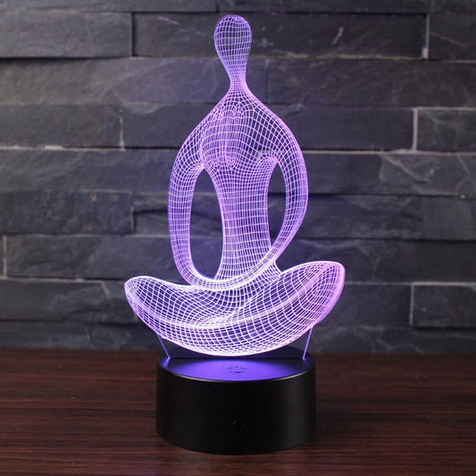 3D LED Wijze Man Lamp Kleurig Nachtlampen