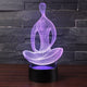 3D LED Wijze Man Lamp Kleurig