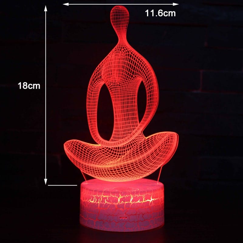 3D LED Wijze Man Lamp Kleurig Nachtlampen