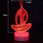 3D LED Wijze Man Lamp Kleurig Nachtlampen
