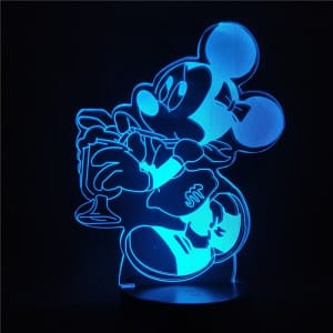 3D Nachtlamp Disney Mickey Minnie Nachtlampen