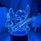 3D Nachtlampje Assepoester Stitch