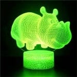 3D Nijlpaard Nachtlampje 16 Kleuren Nachtlampen