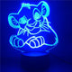 3D Simba LED Nachtlampje met Sensor