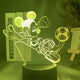 3D Tactiel Mickey Voetbal Nachtlampje Met Touch Besturing
