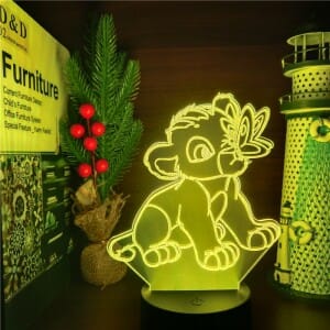 3D Tactiel Mickey Voetbal Nachtlampje Met Touch Besturing Nachtlampen