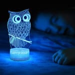 3D Uil Nachtlampje Met 7 Kleuren Nachtlampen