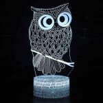 3D Uil Nachtlampje Met 7 Kleuren Nachtlampen