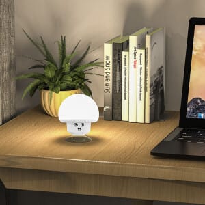 Beige Paddenstoel LED Nachtlampje Nachtlampen