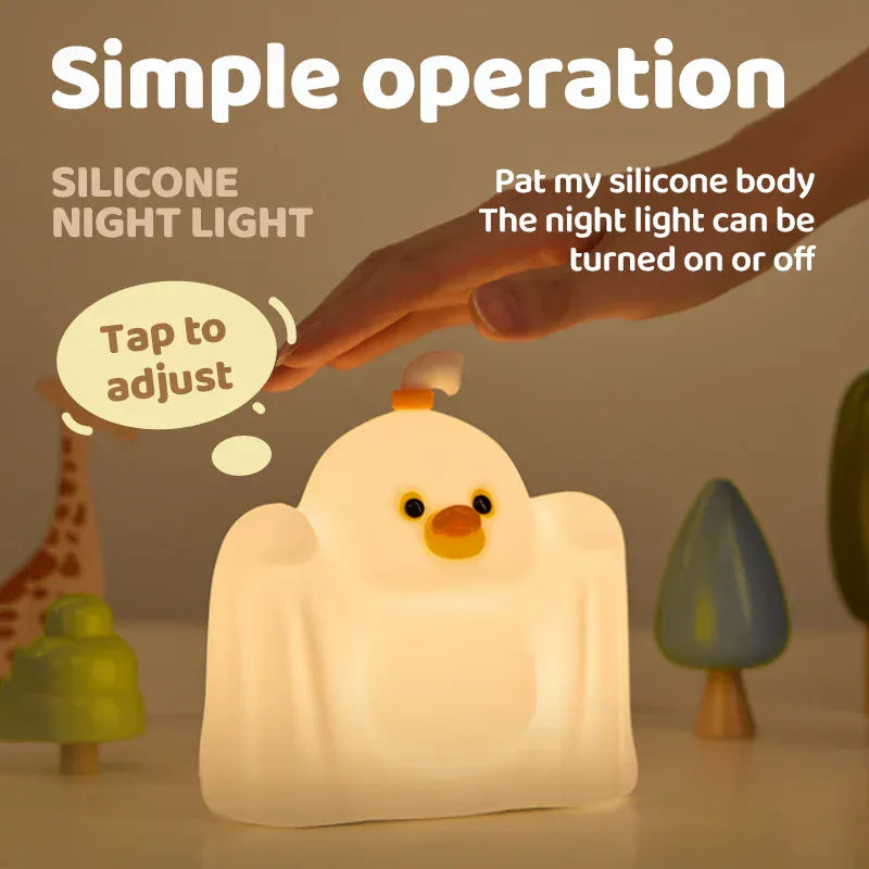 Spookeend Nachtlampje Siliconen Nachtlampen