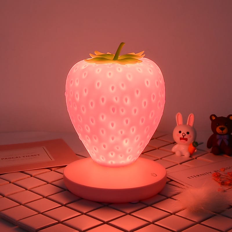 Aardbeivormig Nachtlampje 15x10 cm Nachtlampen