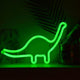 Groene Neon Dinosaurus Nachtlampje Voor Slaapkamer